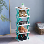 Multifunctional and Foldable Shoe Rack for Space-Saving Storage