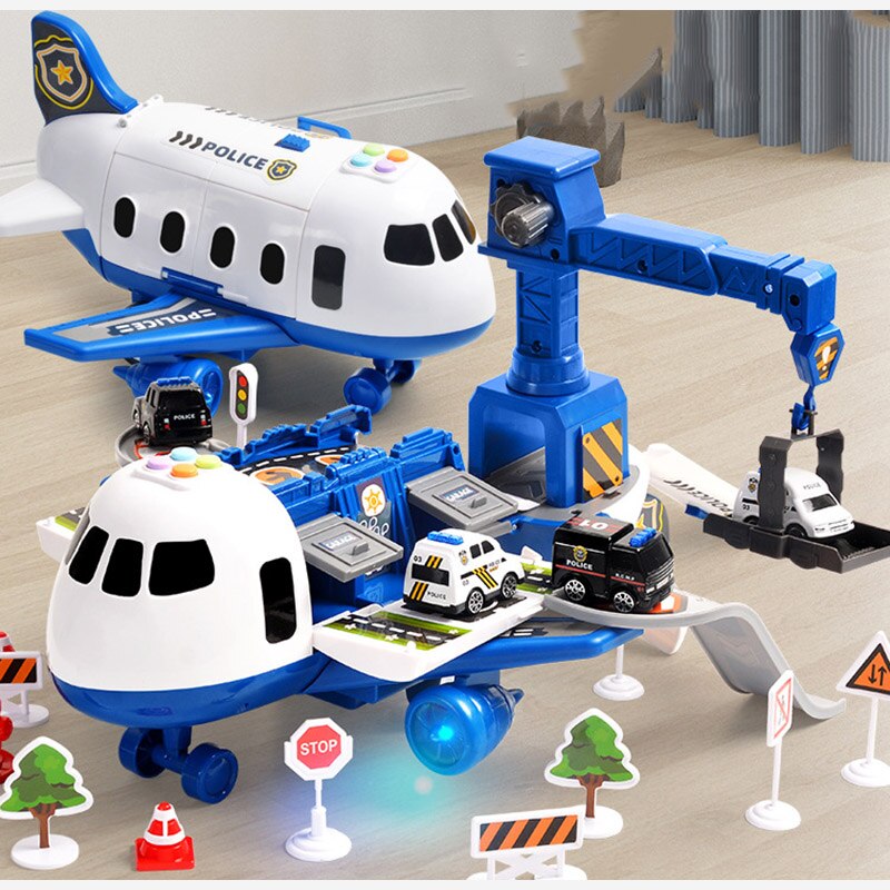 SkyExplorer Airplane Playset – 20-piece Roleplay & Building Set for Children