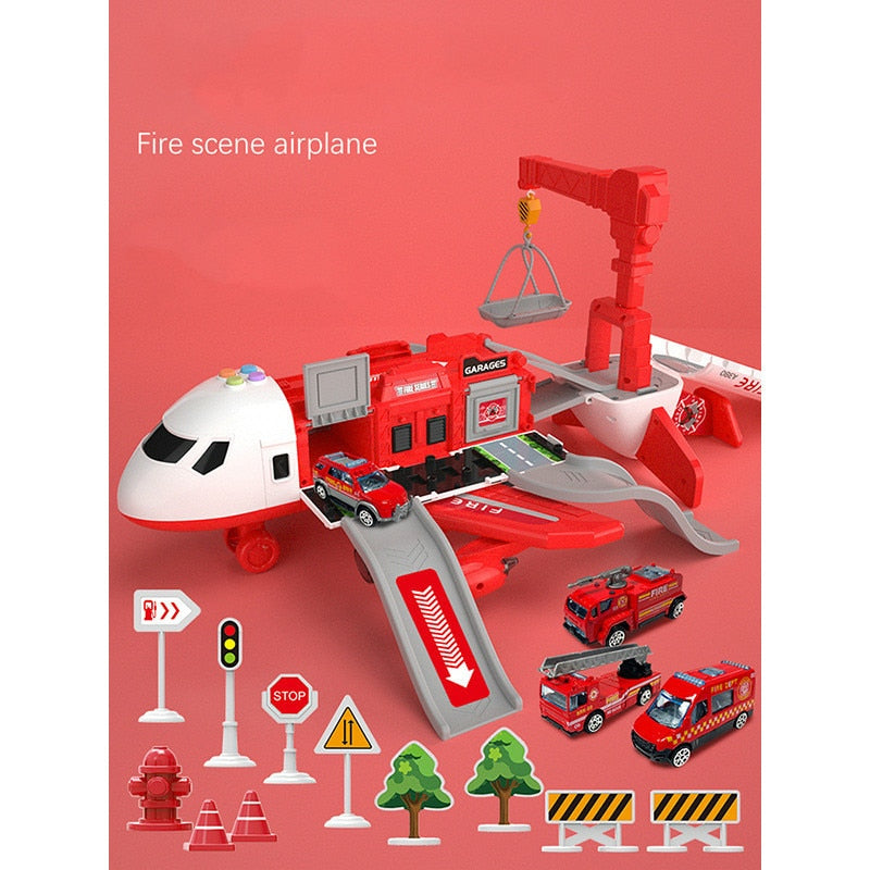 SkyExplorer Airplane Playset – 20-piece Roleplay & Building Set for Children