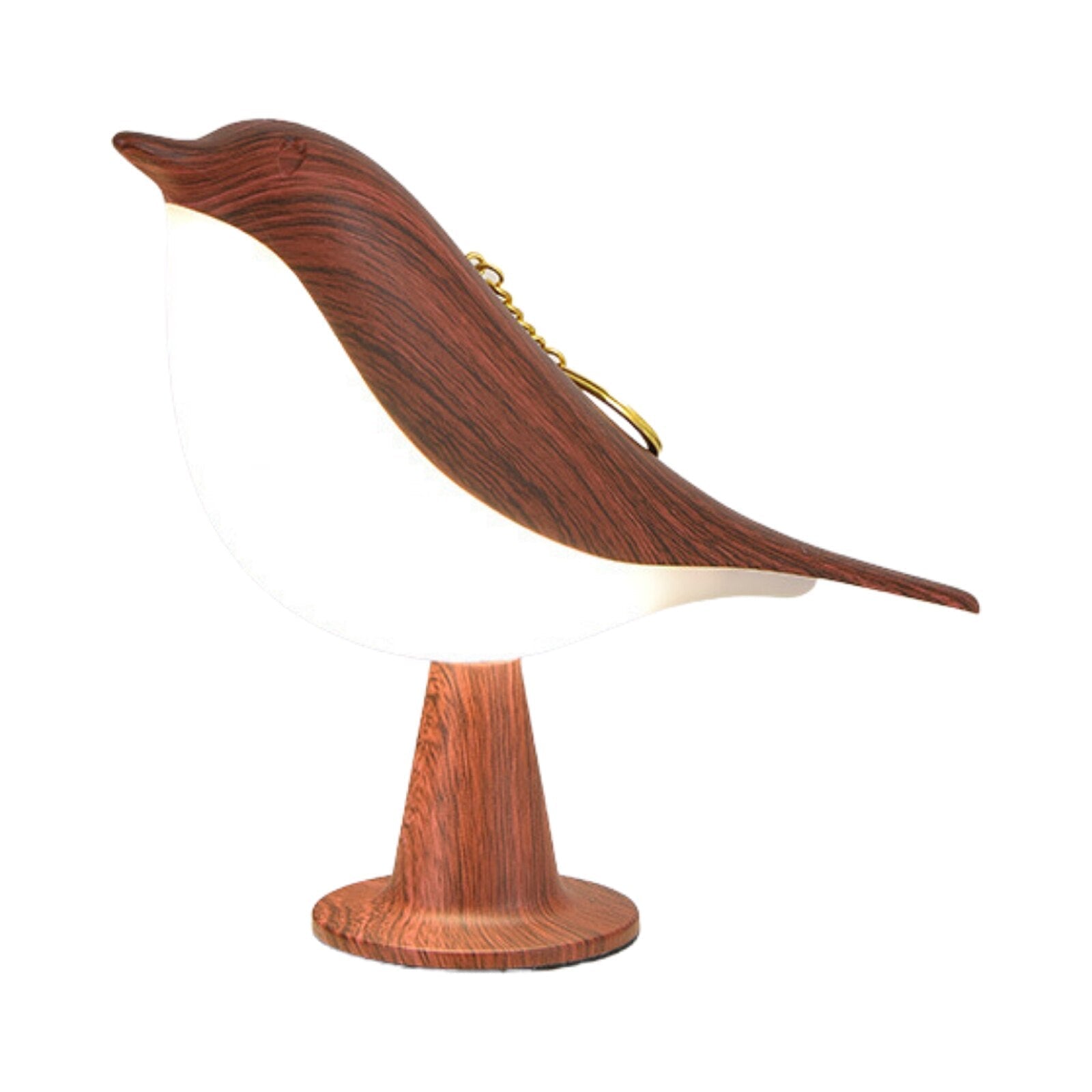 Modern Wood LED Table Lamp Bird Design