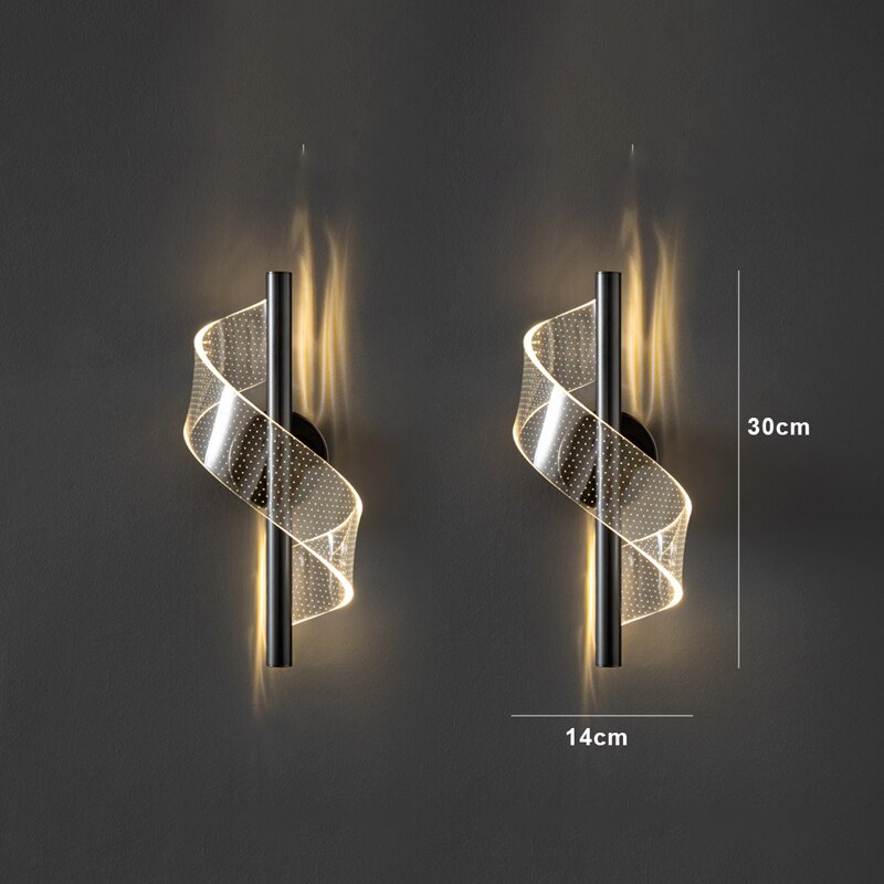 Luxury Glass Wall Lamp with Candle Holder