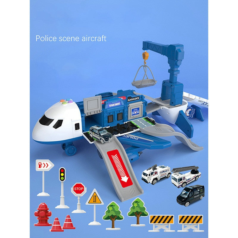 SkyExplorer Airplane Playset – 20-piece Roleplay & Building Set for Children