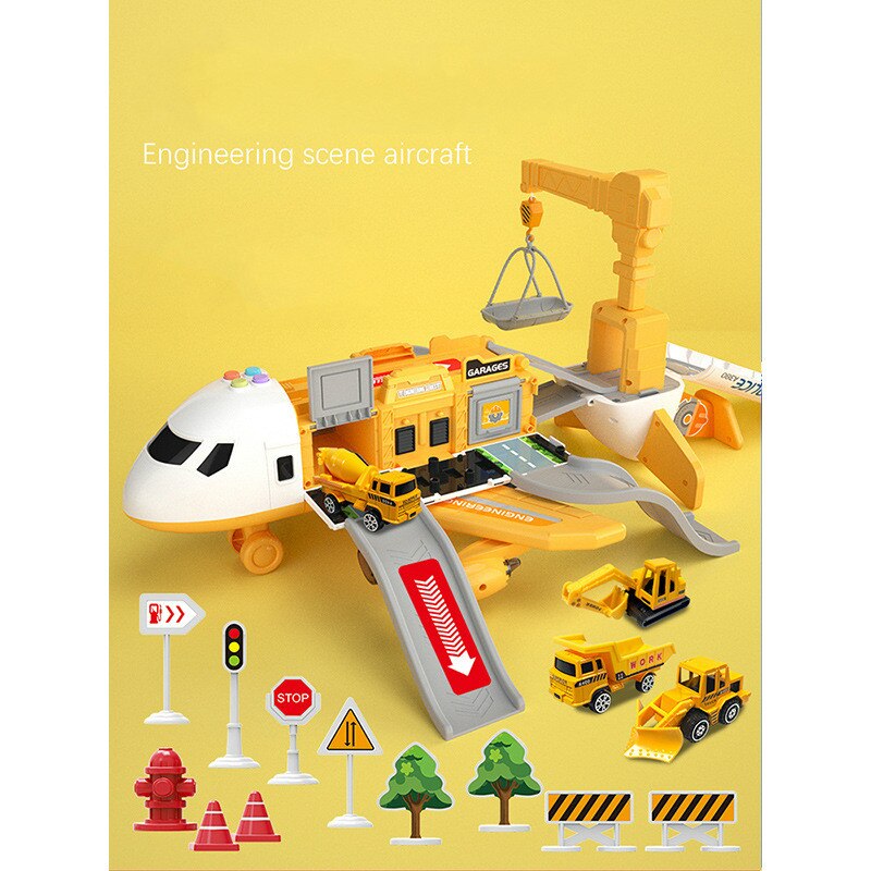 SkyExplorer Airplane Playset – 20-piece Roleplay & Building Set for Children