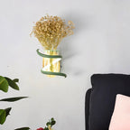 VASELUX – Wooden Wall Lamp with Integrated LED & Decorative Vase
