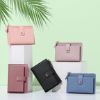 Compact Leather Wallet for Women