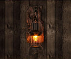 Veritas Wall Lamp – Glass Cylinder with Wooden Base & Modern LED Design