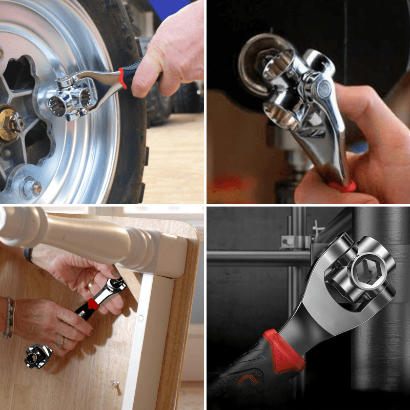 SocketFlex 48 – Alloy Steel 48-in-1 Wrench for Quick Size Selection
