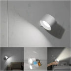 Battery Operated Wall Light | Rechargeable, 360° Adjustable & Wireless for Bedrooms, Hallways & Reading Corners