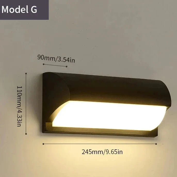 LED Outdoor Wall Light | Waterproof, PIR Motion Sensor for Balconies, Porches & Gardens