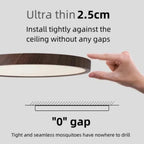 LED Ceiling Light | Ultrathin Wood Grain Design, Dustproof & Dimmable for Modern Interiors