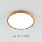 LED Ceiling Light | Ultrathin Wood Grain Design, Dustproof & Dimmable for Modern Interiors