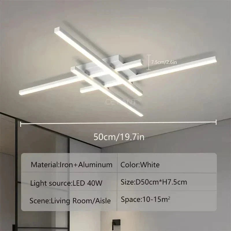 Modern LED Ceiling Light | Energy Efficient, Soft Illumination & Available in 30/40/50cm for Bedroom and Living Room