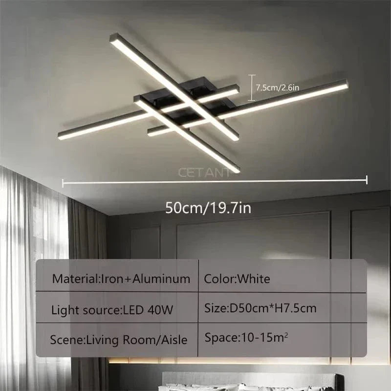 Modern LED Ceiling Light | Energy Efficient, Soft Illumination & Available in 30/40/50cm for Bedroom and Living Room