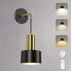 Wireless Rechargeable Wall Lamp | Remote Control, Adjustable Brightness & Color Temperature for Bedrooms and Foyers