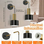 Wireless Rechargeable Wall Lamp | Remote Control, Adjustable Brightness & Color Temperature for Bedrooms and Foyers