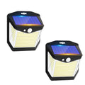 2x Solar LED Wall Light with Motion Sensor | Waterproof, 270° Wide Angle & 3 Modes for Outdoor Security in Gardens and Yards