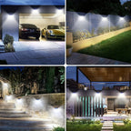 2x Solar LED Wall Light with Motion Sensor | Waterproof, 270° Wide Angle & 3 Modes for Outdoor Security in Gardens and Yards