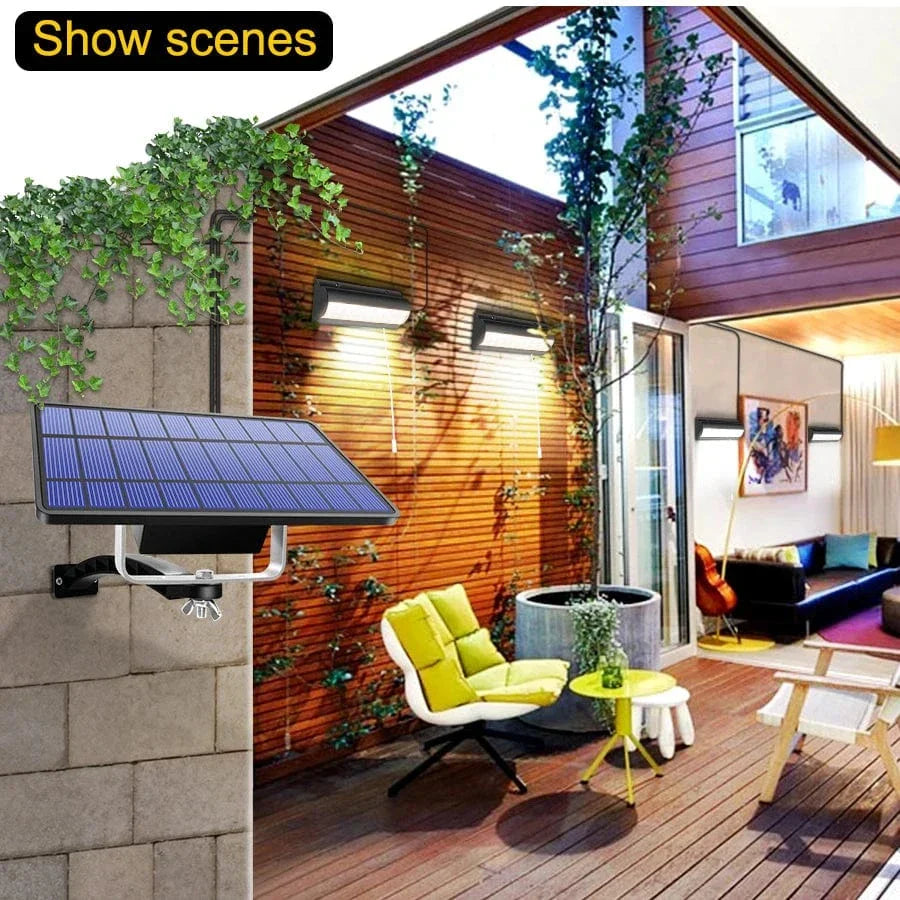 Solar Pendant Outdoor Light | Dual or Single Head, IP65 Waterproof & Solar-Powered for Patios, Barns, and Indoor Use