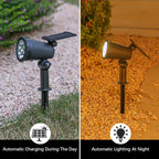 Solar-Powered LED Garden Spotlight | Weather-Resistant, Adjustable & Ideal for Pathways, Patios & Outdoor Spaces