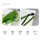 VINTA SHADE – Stylish Vintage Rectangle Sunglasses with UV Protection
