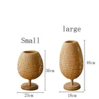 Vintage Bamboo Table Lamp - TimberGlow