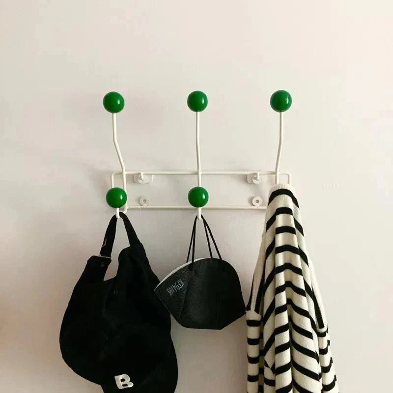 Vintage Coat Hooks Metal Set - Classic Wardrobe for Coats and Accessories