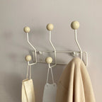 Vintage Coat Hooks Metal Set - Classic Wardrobe for Coats and Accessories