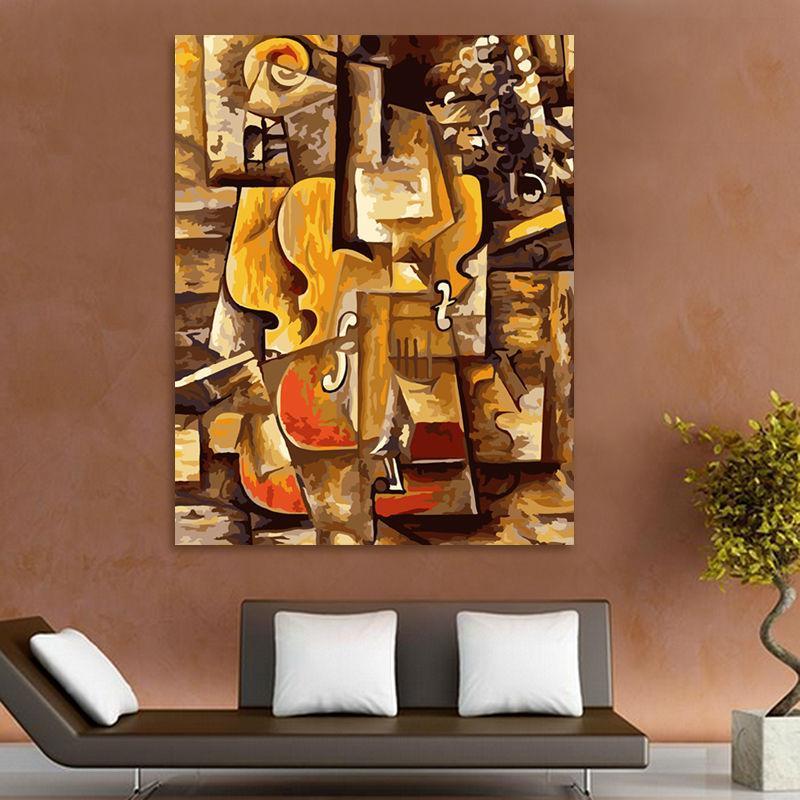 Picasso's Violin and Grapes - Van-Go Paint-by-Number Kit