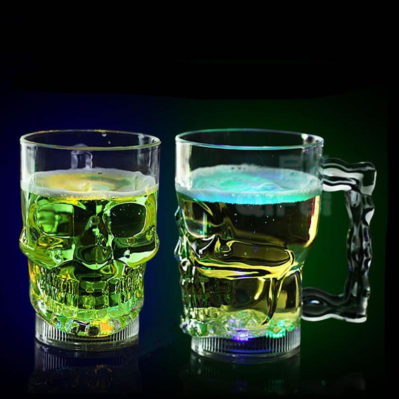 Lively Skull Glass - LED Glass Cup