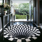 Three-dimensional carpet Optical illusion in your home