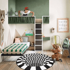 Three-dimensional carpet Optical illusion in your home
