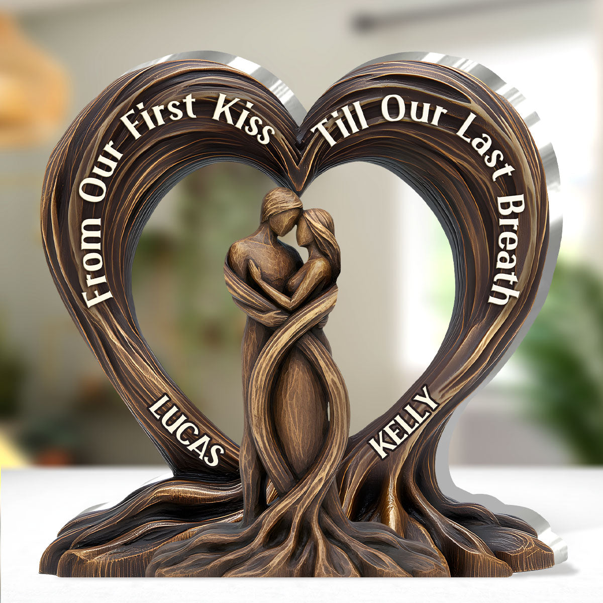 TreeHeart Plaque | Acrylic Plaque in Custom Shape Personalized Heart of the Trees