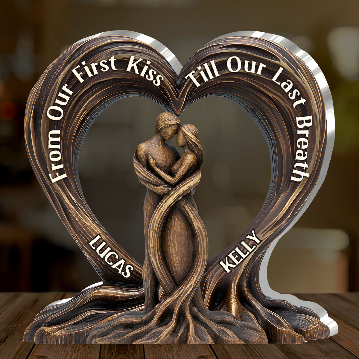 TreeHeart Plaque | Acrylic Plaque in Custom Shape Personalized Heart of the Trees