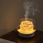Aromatherapy Air Humidifier – Elegant Ultrasonic Diffuser with LED & Essential Oil Function