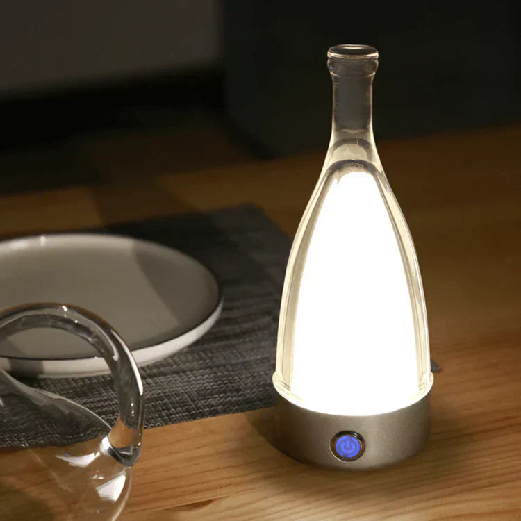 Create an atmosphere with a bottle-shaped LED lamp