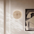 Awaken your space with the Wabi-sabi wall clock made of travertine