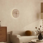 Awaken your space with the Wabi-sabi wall clock made of travertine