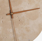 Awaken your space with the Wabi-sabi wall clock made of travertine
