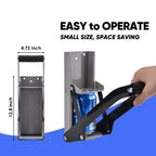 Wall-Mounted Metal Commercial Can Crusher with Bottle Opener