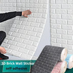 WALLFORM – 3D Foam Brick Pattern Wallpaper