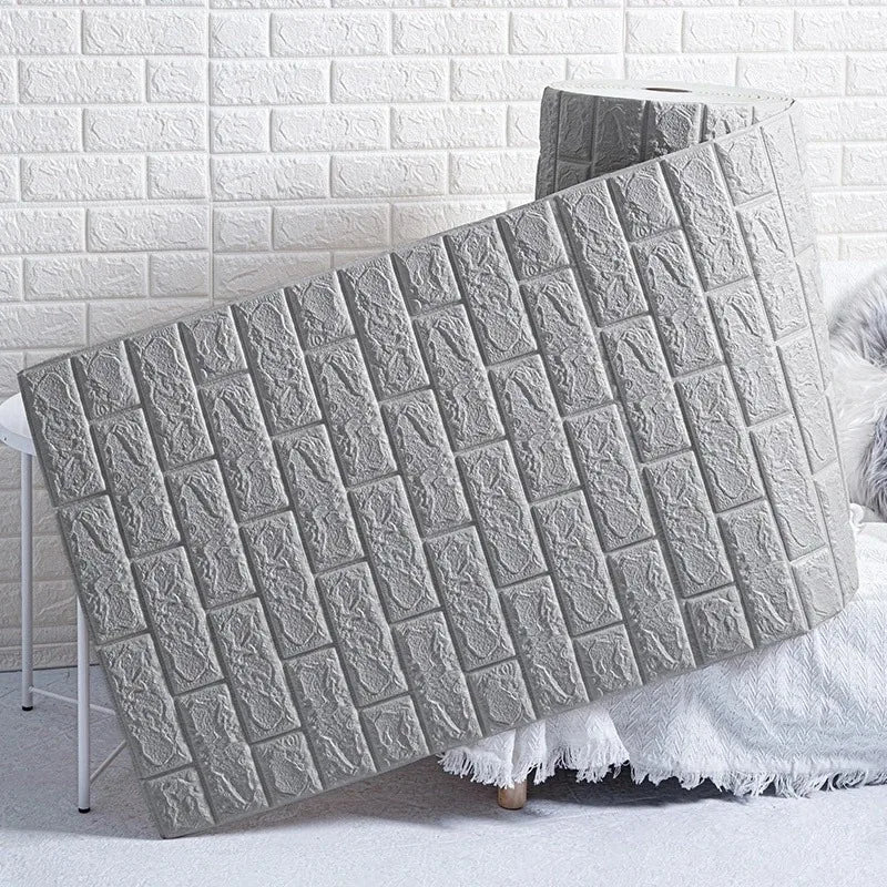 WALLFORM – 3D Foam Brick Pattern Wallpaper