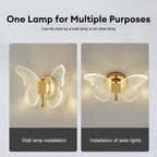 FloraVyne LED Wall Light – Butterfly-shaped design lamp with 3 light modes energy-saving and elegant
