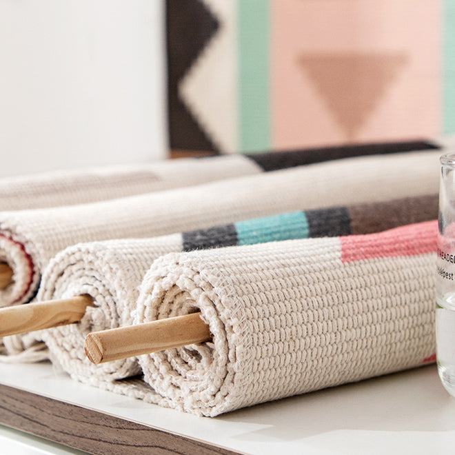 Geometric Tufted Wall Carpet