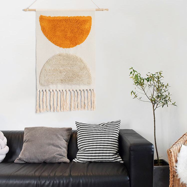 Geometric Tufted Wall Carpet