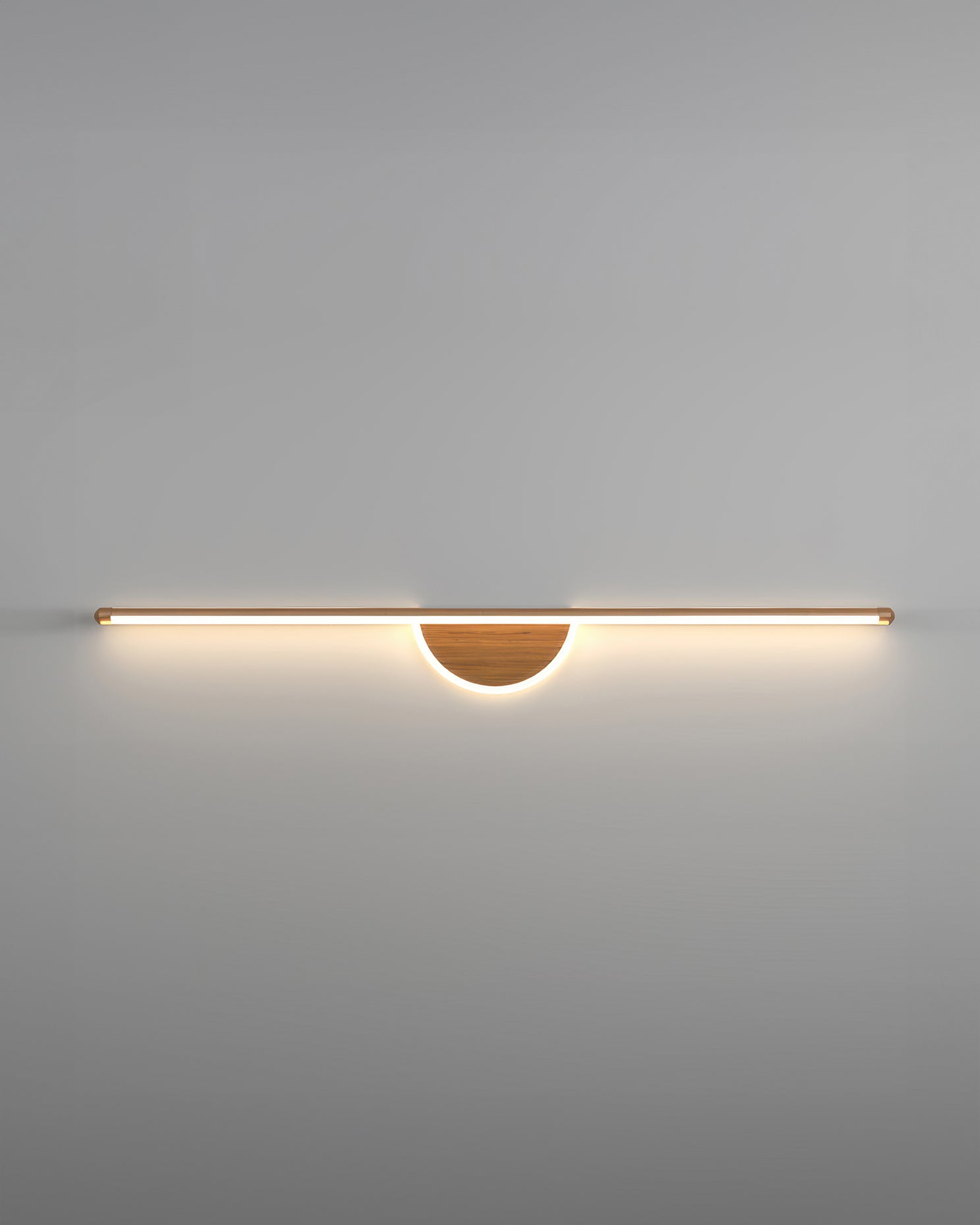 Modern Wall Lamp made of Wooden Arch