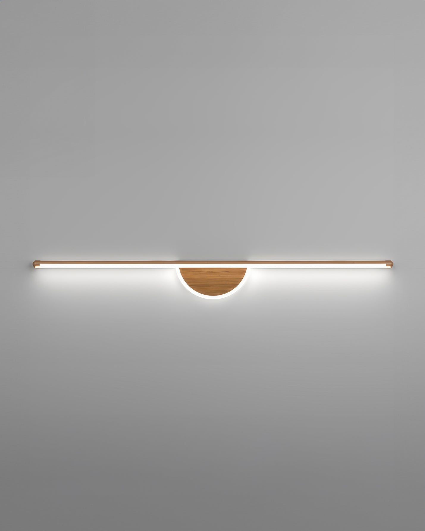 Modern Wall Lamp made of Wooden Arch