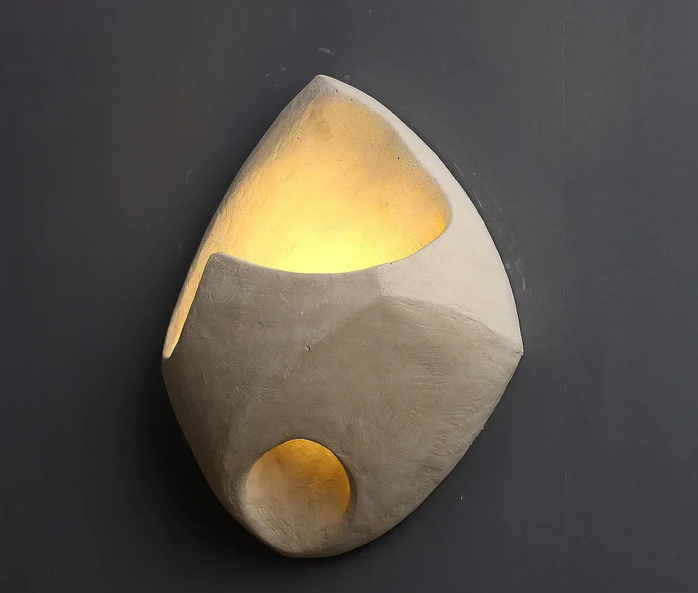 Minimalist Wall Lamp with Wabi-Sabi Aesthetics