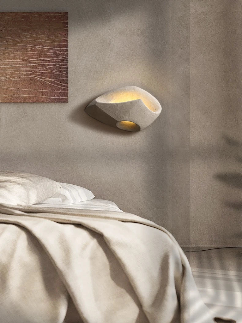 Minimalist Wall Lamp with Wabi-Sabi Aesthetics
