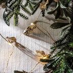 Christmas Decorations Gold Leaf String Lights