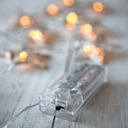 Christmas Decorations Silver Star String Lights